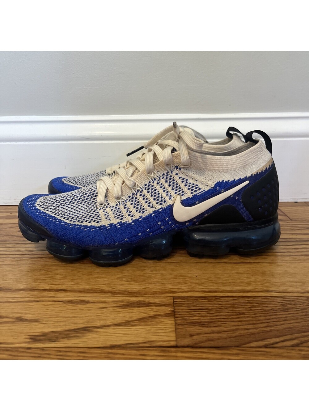 Nike Air VaporMax Flyknit 2 Shoes Mens 9.5 Racer Blue Sneakers 942842-204